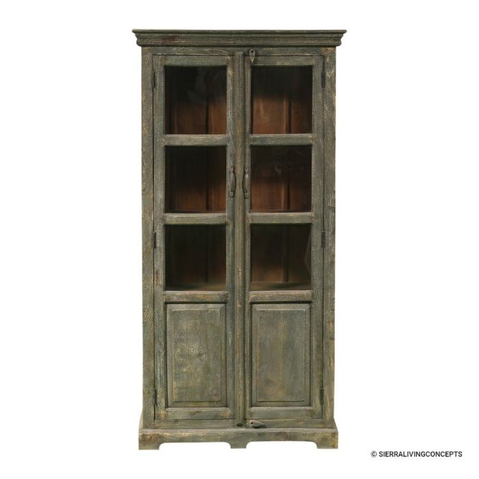Truman Acacia Wood and Glass Door Tall Cabinet + Reviews | CB2 Truman Acacia Wood and Glass Door Tall Cabinet + Reviews | CB2
