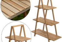 Three-tier shelf furniture for decorative use