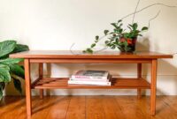 Compact coffee table furniture with magazine rack