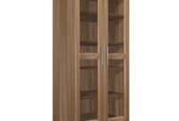 Tall entry cabinet furniture with glass door