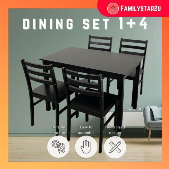 Adjustable dining table furniture for family