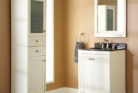 Narrow linen cabinet furniture for small bath
