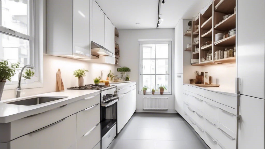 Narrow wall cabinet furniture for kitchen