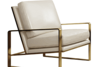 Luxury tufted armchair furniture with gold legs